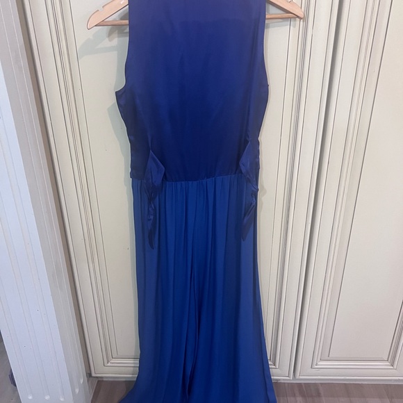 90’s vintage Navy Blue Embroidered Jumpsuit - Picture 4 of 4